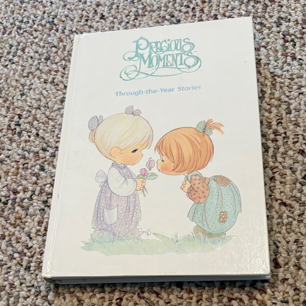 Vintage Hard Cover Precious Moments Through The Year Storybook